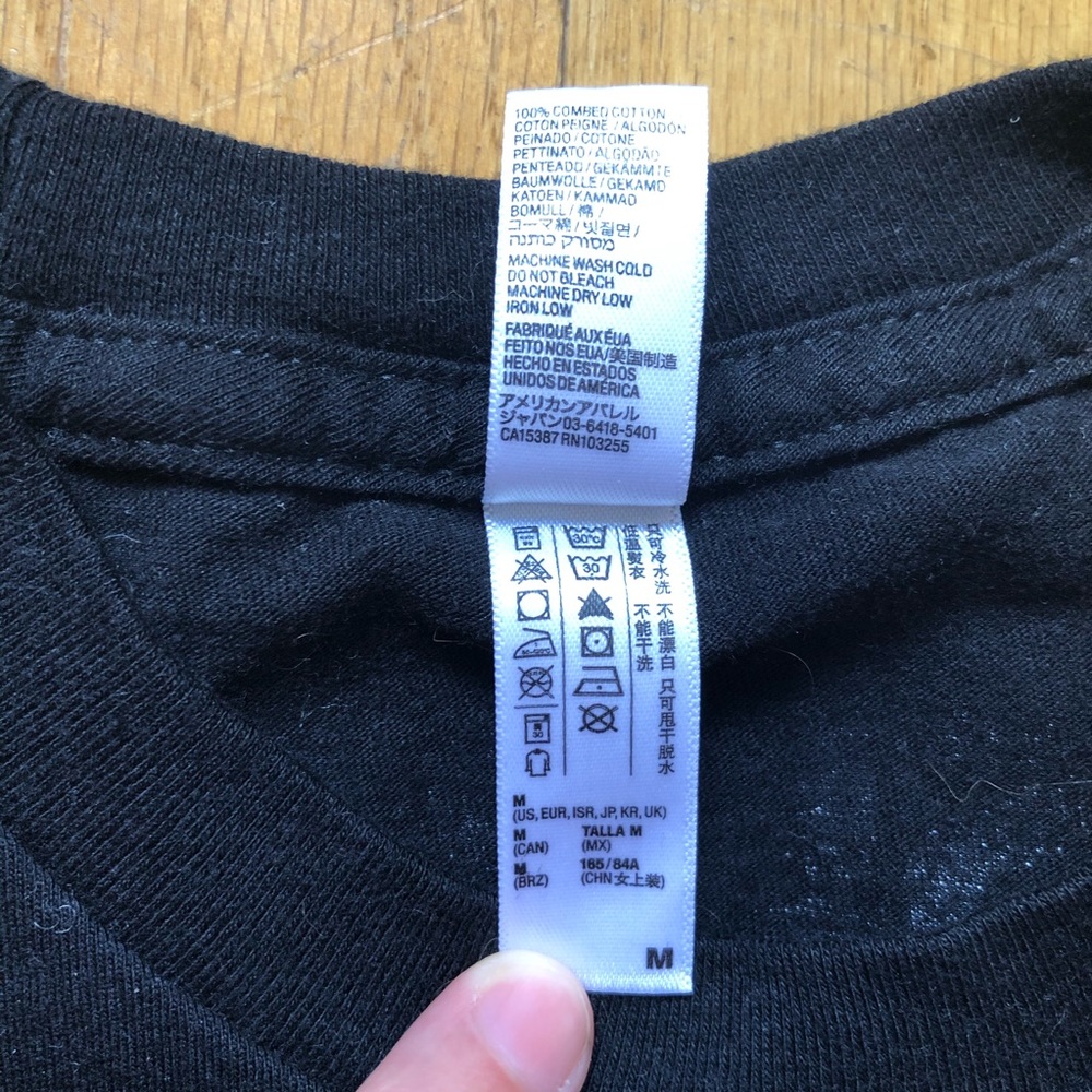 American Apparel "Slow Burn" Women's Black Graphic T-Shirt - Size M (Fits like S - Picture 7 of 7